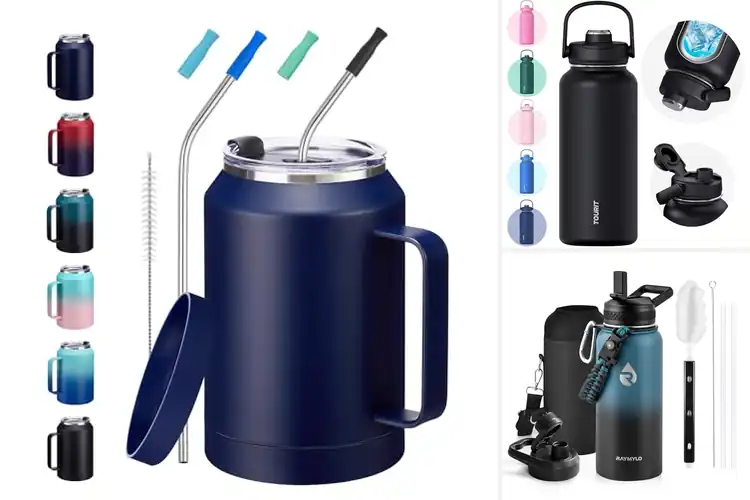 Detailed view of 10 Best 32 Ounce Water Bottles With Handle: Hydrate Longer
