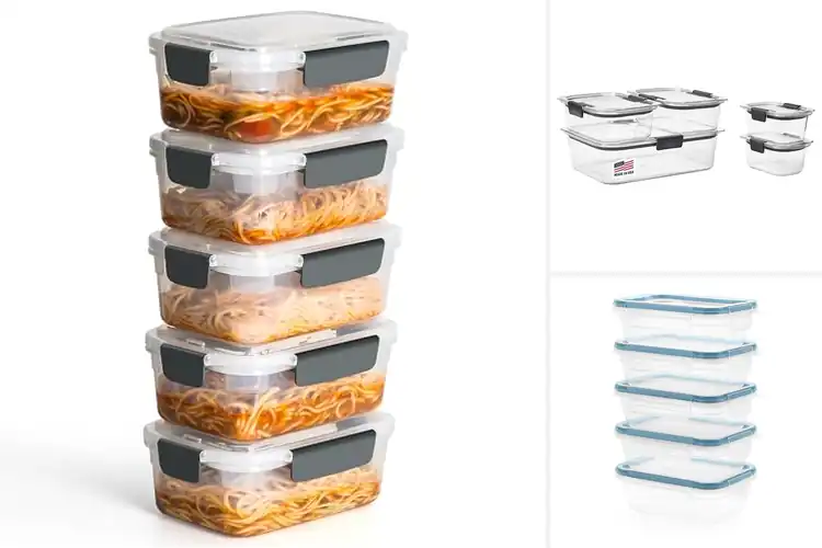 Detailed view of Best 5 Pack Food Storage Set: Keep Meals Fresh & Organized