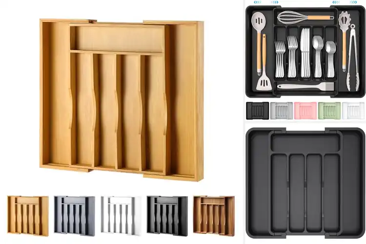 Detailed view of 10 Best Adjustable Silverware Tray: Drawer Bliss