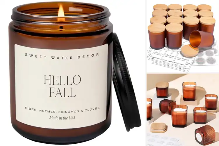 Detailed view of 10 Best Amber Jar Candles For Fall to Warm Your Home Perfectly