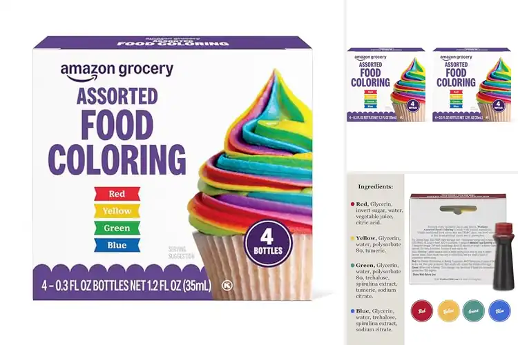 Detailed view of 10 Best Assorted Food Colorings : Vibrant Hues for Your Creations