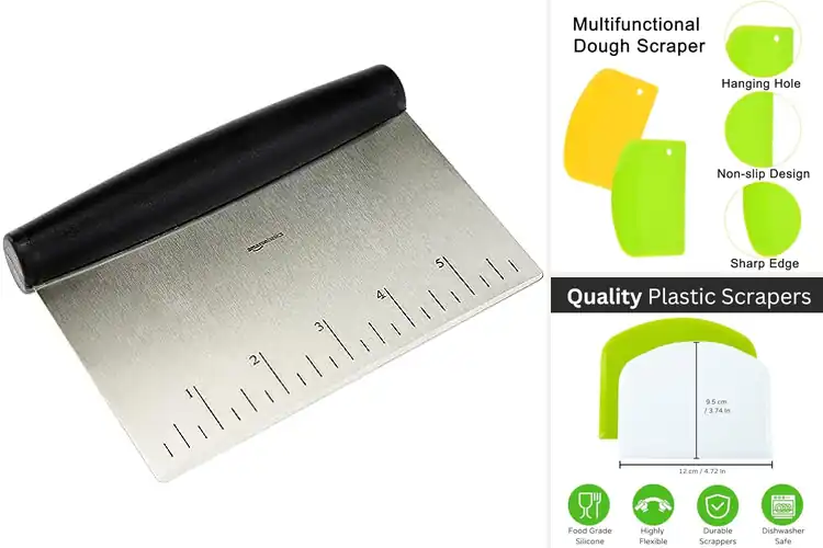 Detailed view of 10 Best Bench Scrapers for Effortless Cooking