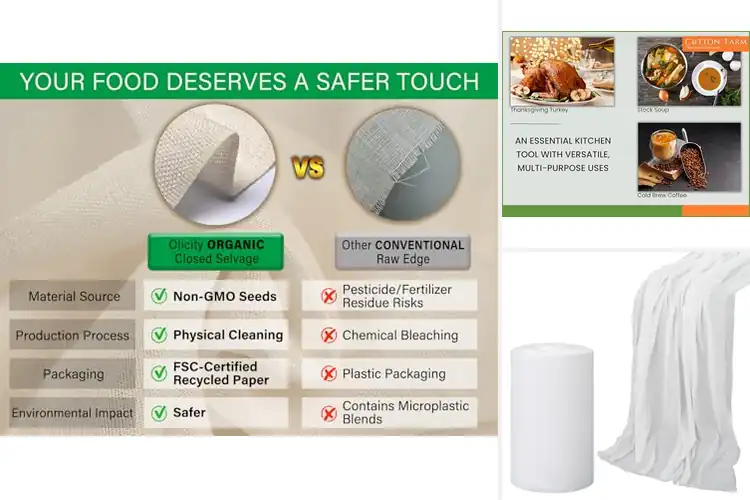 Detailed view of 10 Best Cheese Cloths: Effortless Food Prep Heroes