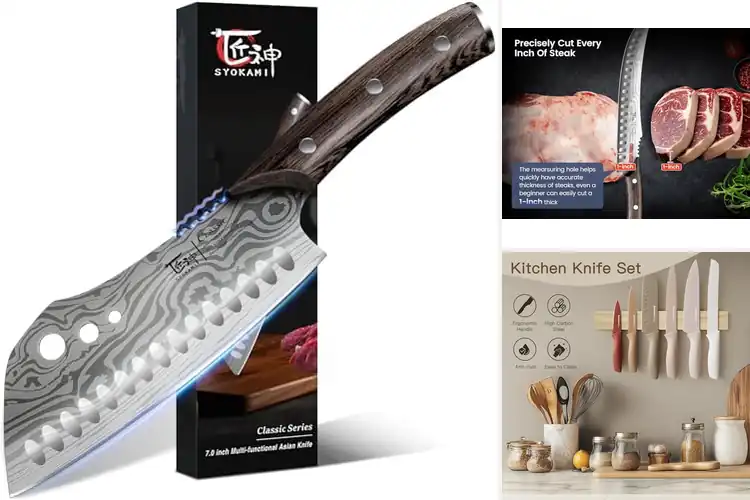 Detailed view of 10 Best Chopping Knives for Effortless Meal Prep