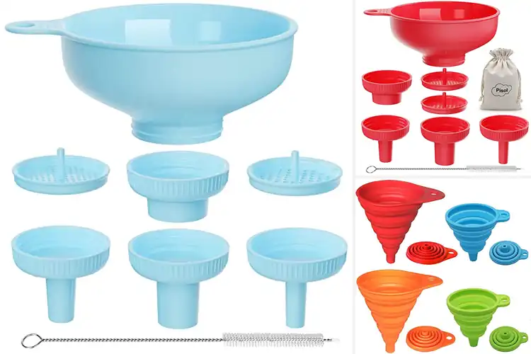 Detailed view of 10 Best Colorful Funnels for Easy, Spill-Free Pouring