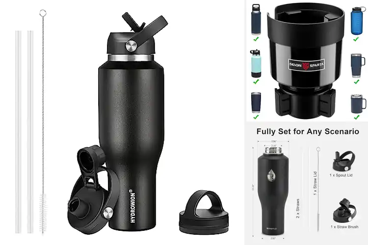 Detailed view of 10 Best Cup Holder Bottles: Stay Cold/Hot All Day