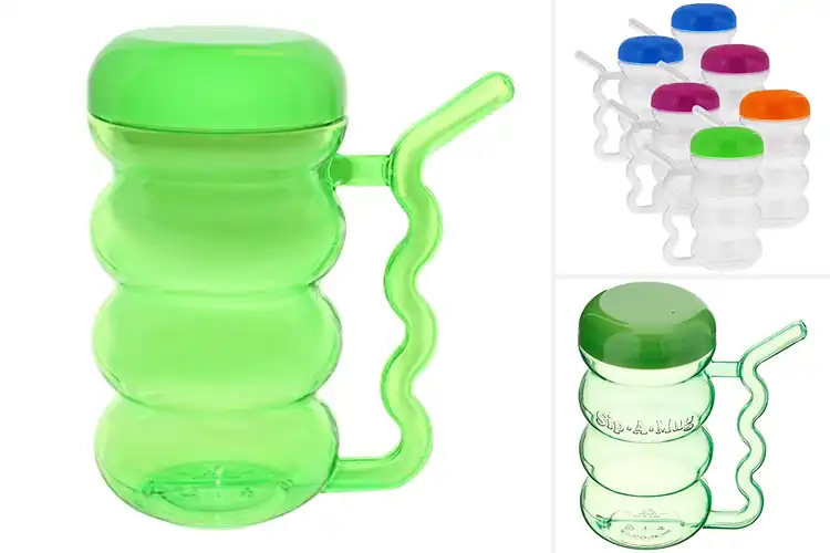 Detailed view of Best Cups With Built In Straws And Handles
