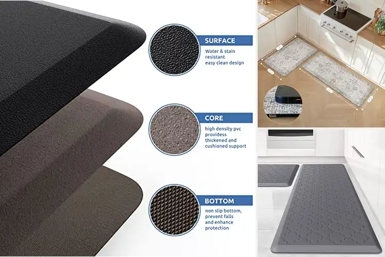 Detailed view of 10 Best Cushioned Kitchen Mats for Effortless Comfort