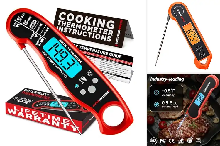 Detailed view of 10 Best Digital Meat Thermometers For Grilling best results