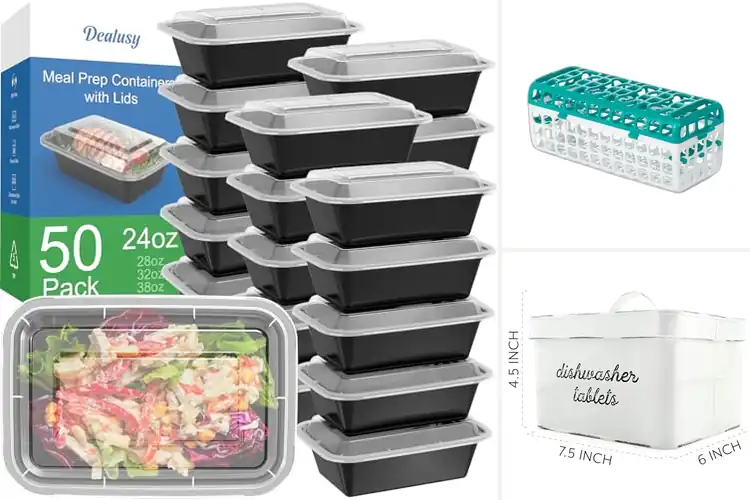 Detailed view of 10 Best Dishwasher Containers for Leakproof Stacking