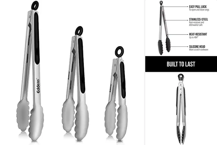 Detailed view of 10 Best Dishwasher Safe Tongs for Easy Cooking & Cleanup