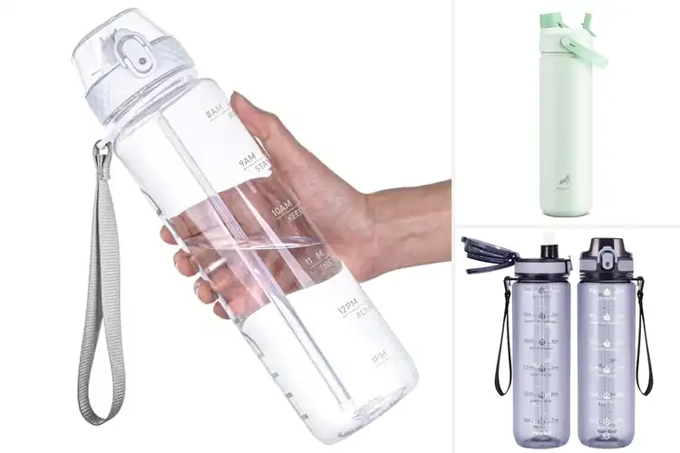 Detailed view of 10 Best Easy Clean Water Bottles With Detachable Straw