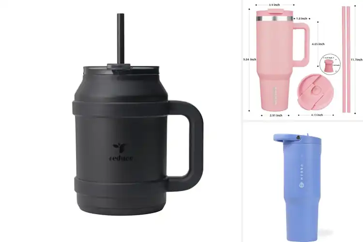 Detailed view of 10 Best Ergonomic Tumblers for Ultimate Hydration Comfort