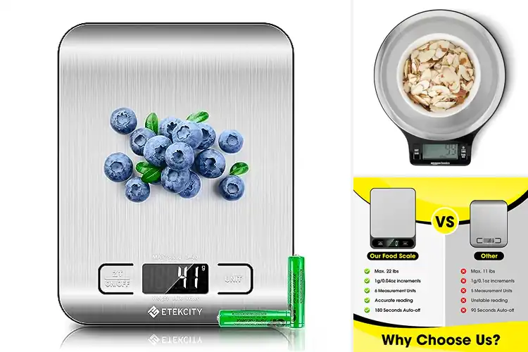 Detailed view of 10 Best Food Measurement Scales: Weigh Smart & Save