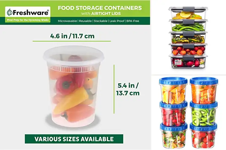 Detailed view of 10 Best Freezer Safe Containers: Prevent Burn, Prep Easily