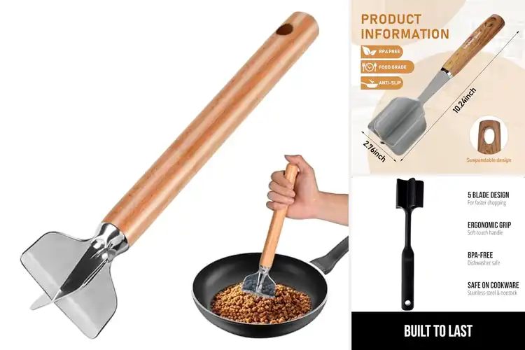 Detailed view of 10 Best Ground Beef Choppers for Effortless Cooking