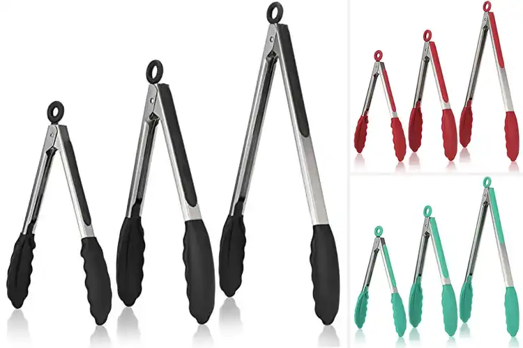 Detailed view of 10 Best Heat Resistant Tongs for Effortless Cooking