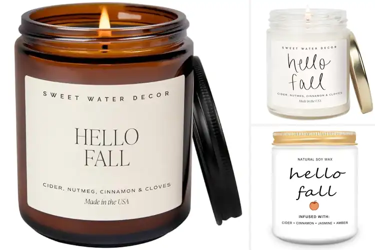 Detailed view of 10 Best Hello Fall Scented Candles for Cozy Nights