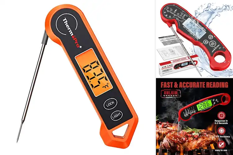 Detailed view of 10 Best Instant Read Food Thermometers: Cook Like A Pro