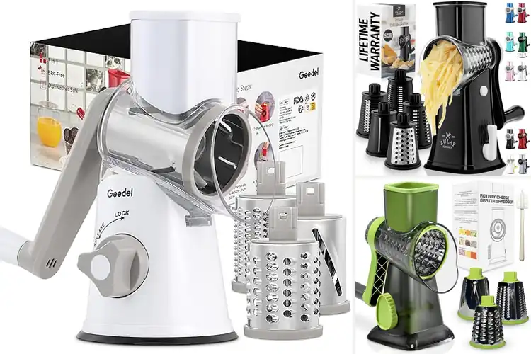 Detailed view of 10 Best Interchangeable Blade Graters for Effortless Shredding