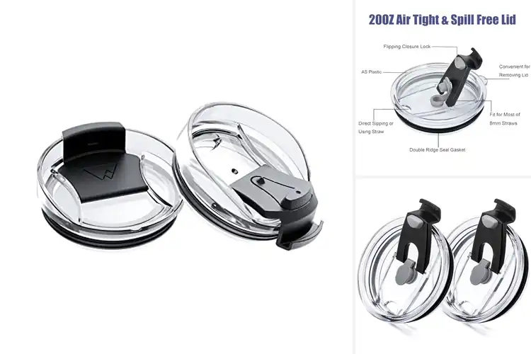 Detailed view of 10 Best Leak-Proof Lids For Tumblers: Stay Hot, Spill-Free