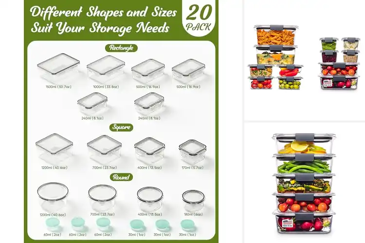 Detailed view of 10 Best Lightweight Container Sets: Easy Meal Prep