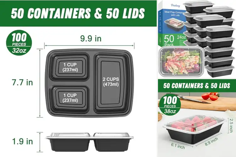 Detailed view of 10 Best Lightweight Sturdy Containers for Effortless Meal Prep