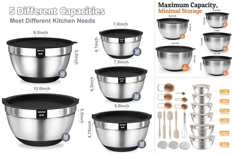 Detailed view of 10 Best Mixing Bowls With Graters for Quick Prep