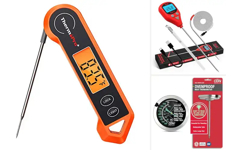 Detailed view of 10 Best Pre Calibrated Meat Thermometers for Perfect Cooking