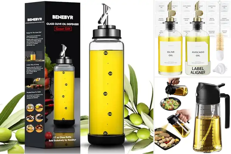 Detailed view of 10 Best Refillable Oil Bottles for Easy, Clean Cooking