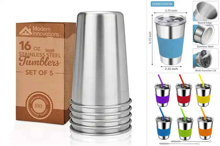 Detailed view of 10 Best Reusable Stainless Steel Tumblers: Stay Cool All Day