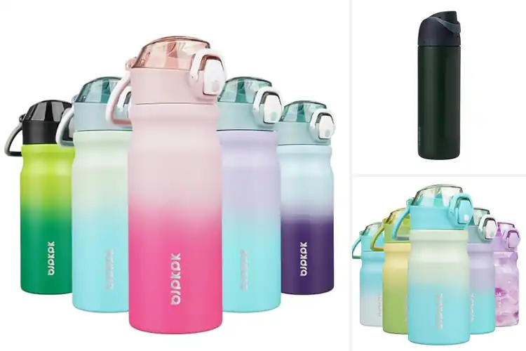 Detailed view of Best Stainless Steel Bottle With Straw And Lockable Lid