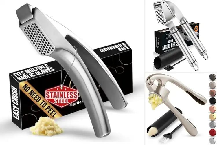 Detailed view of 10 Best Stainless Steel Garlic Presses for Effortless Prep