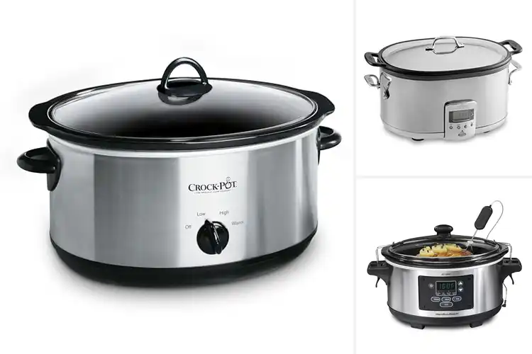 Detailed view of Best Stainless Steel Look Slow Cooker