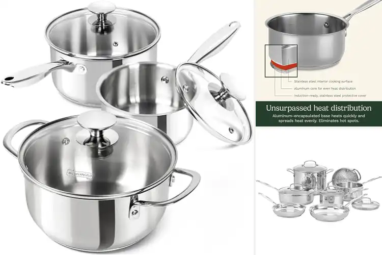 Detailed view of 10 Best Stainless Steel Pots for Effortless Cooking