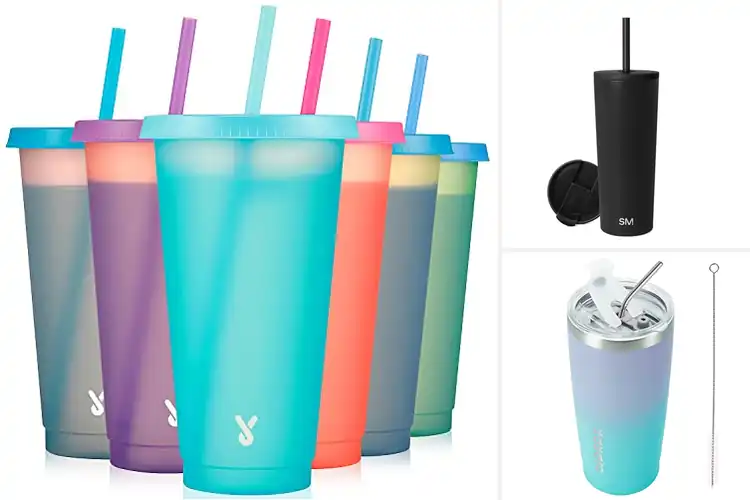 Detailed view of 10 Best Travel Cups With Straws: Spill-Free Sipping on the Go