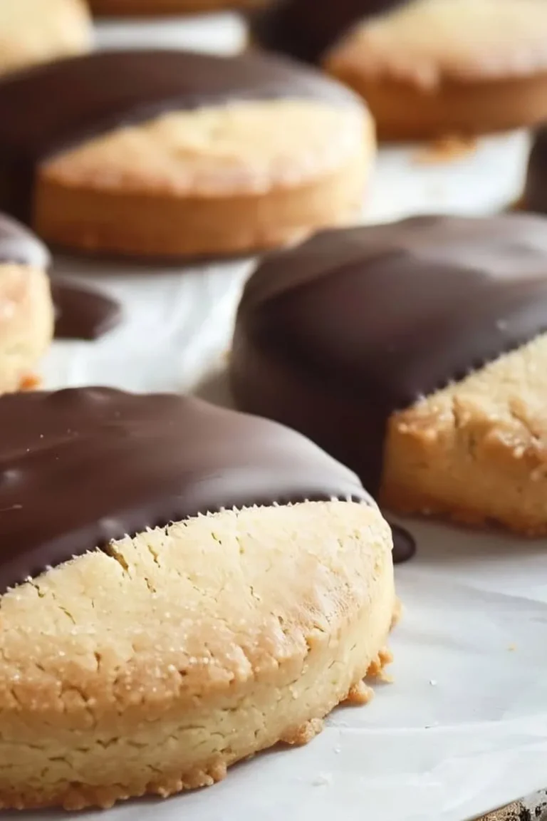Chocolate-Dipped Shortbread Cookies Photo