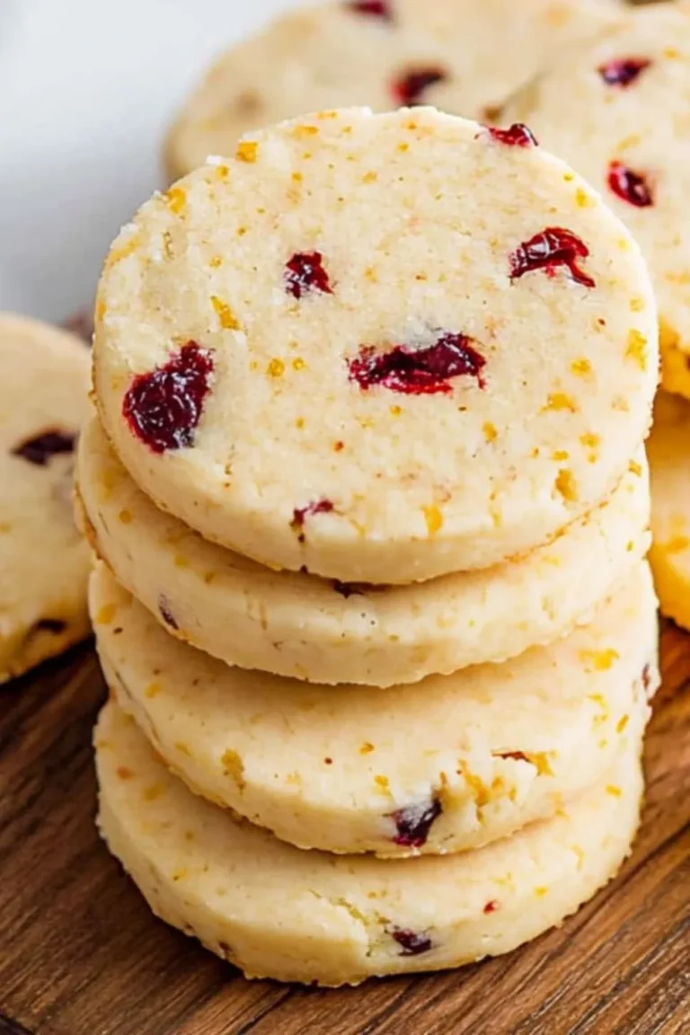 Cranberry Orange Shortbread Cookies Photo