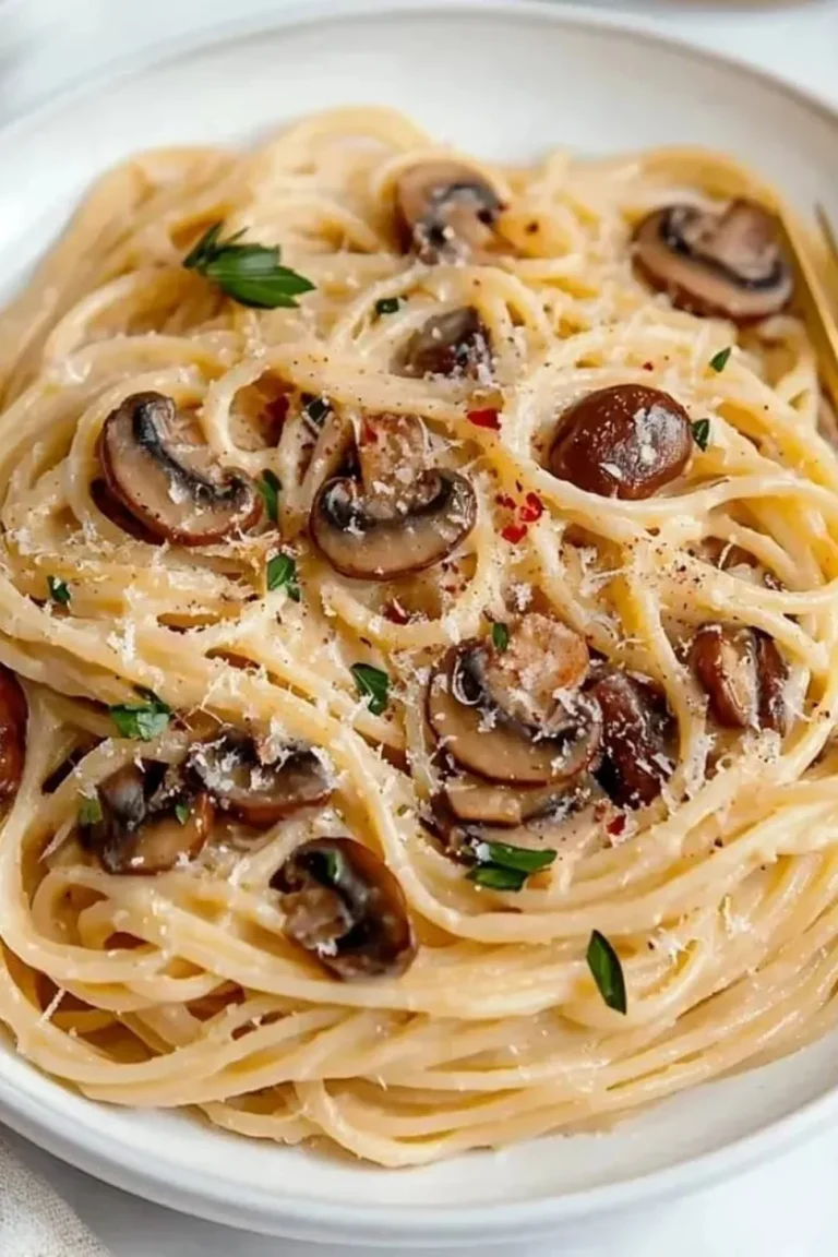Creamy Miso Mushroom Pasta Photo