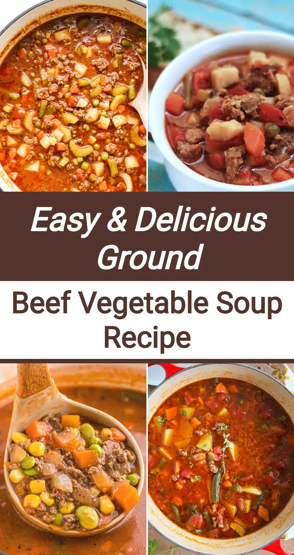 Photo of Ground Beef Vegetable Soup (Easy Recipe)