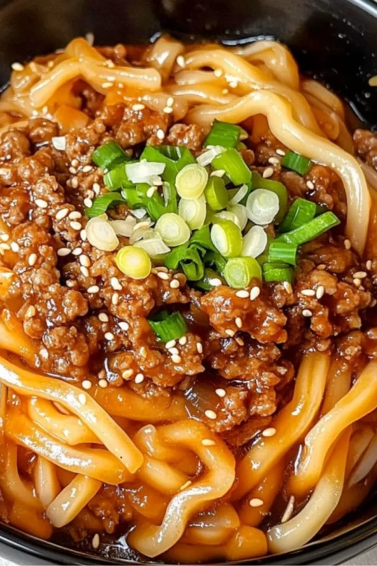 Mongolian Ground Beef Noodles Photo