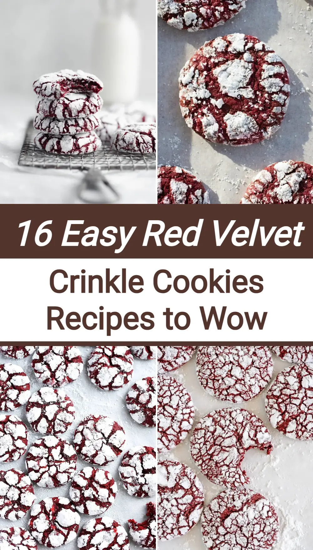 Photo of Red Velvet Crinkle Cookies (Easy Recipe)