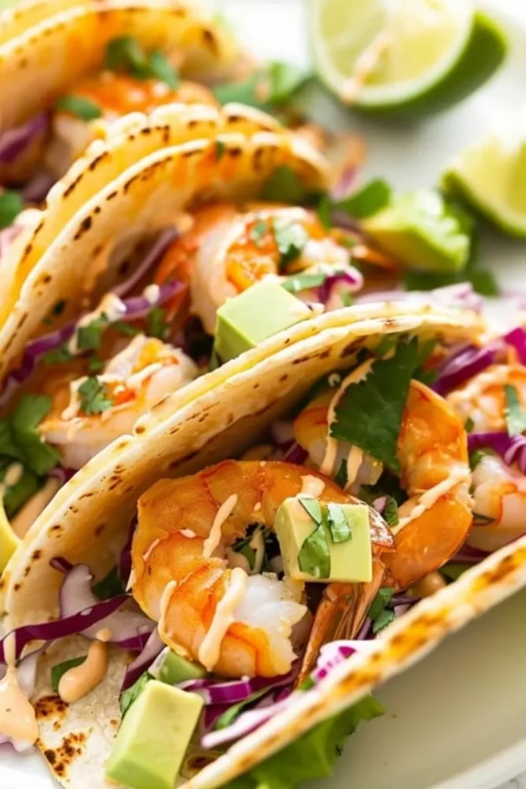 Shrimp Tacos with Shrimp Taco Sauce Photo